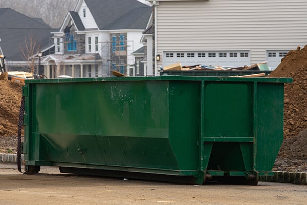 certain hazardous materials such as chemicals and electronics cannot be placed in the construction dumpsters